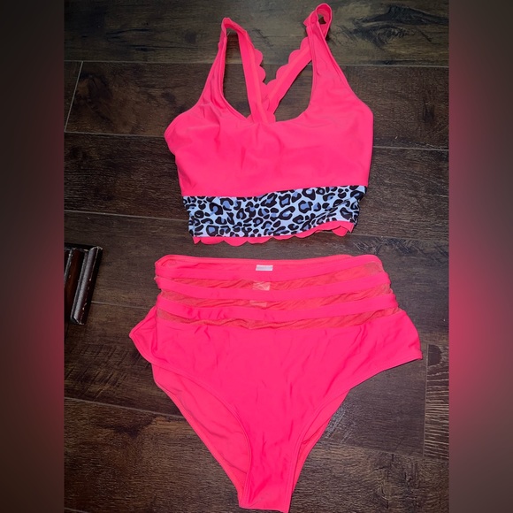 Super sexy and fun neon coral 2 piece! - Picture 1 of 1